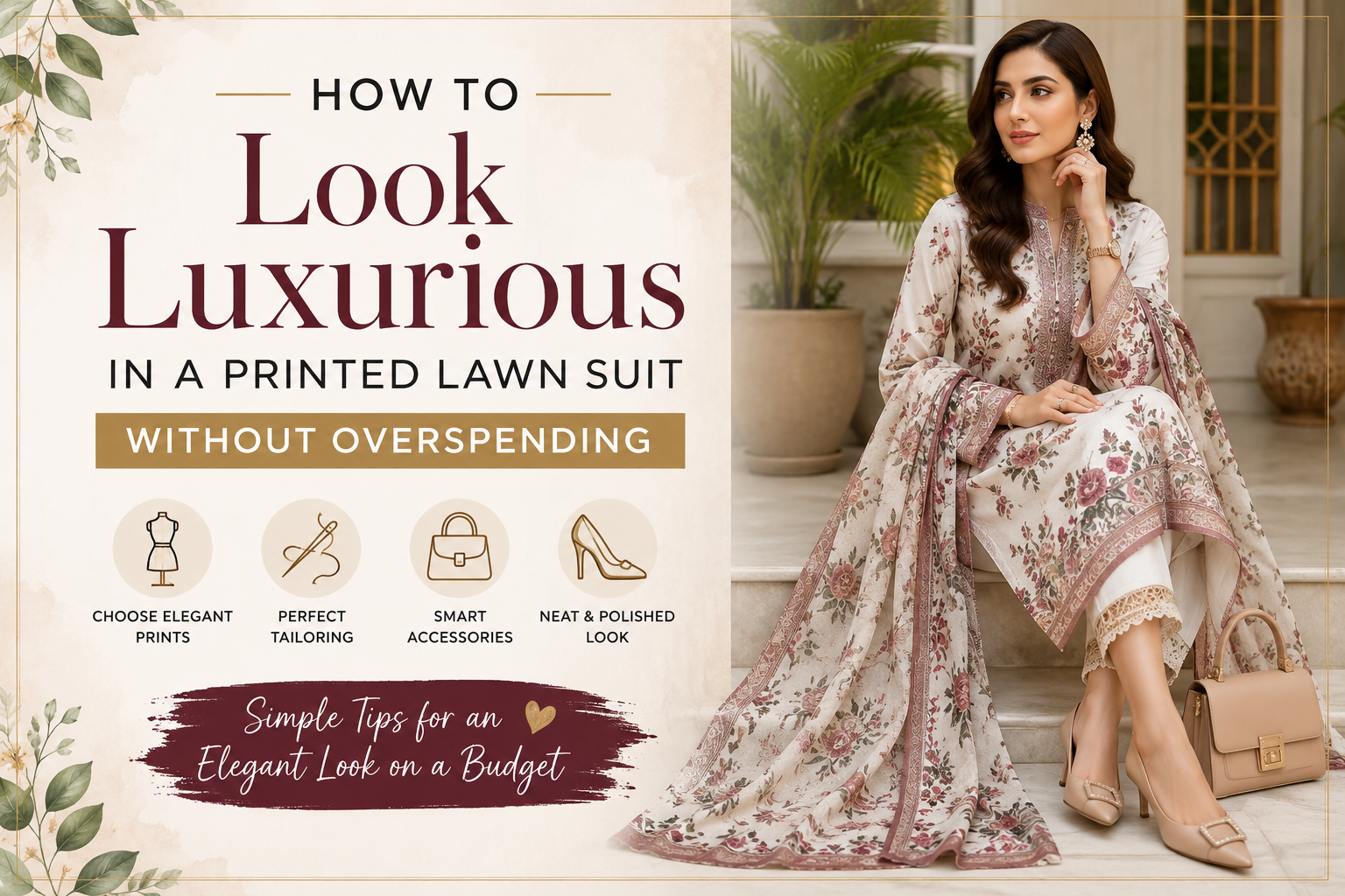How to Look Luxurious in a Printed Lawn Suit Without Overspending